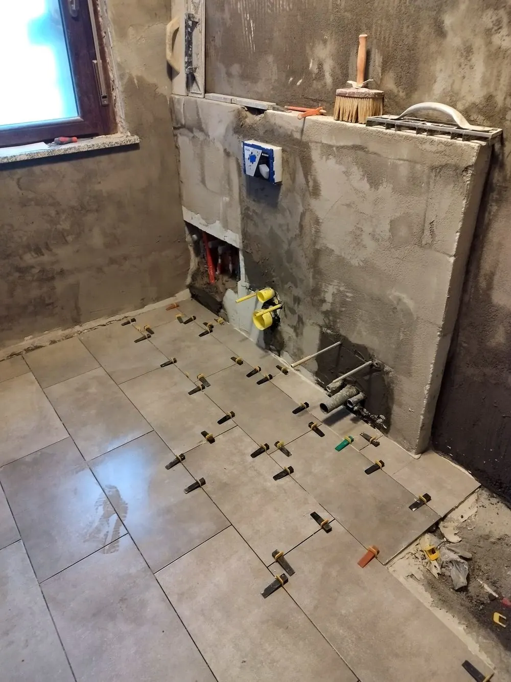 Posa Piastrelle e Geberit Combifix — Bagno a Rivalta di Torino