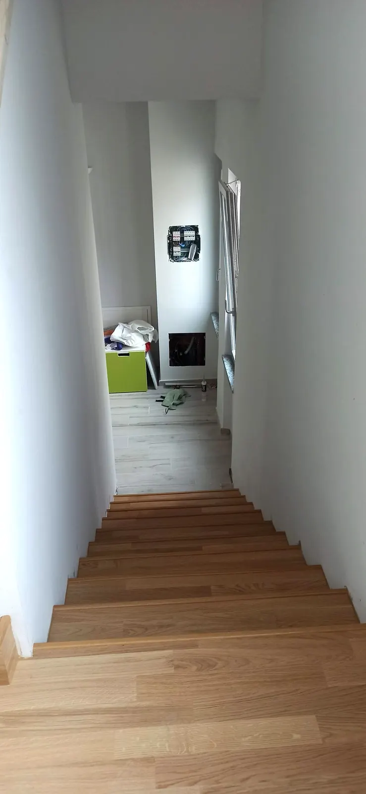 Corridoio con quadro elettrico e predisposizioni — Villa in Corso Casale, Torino